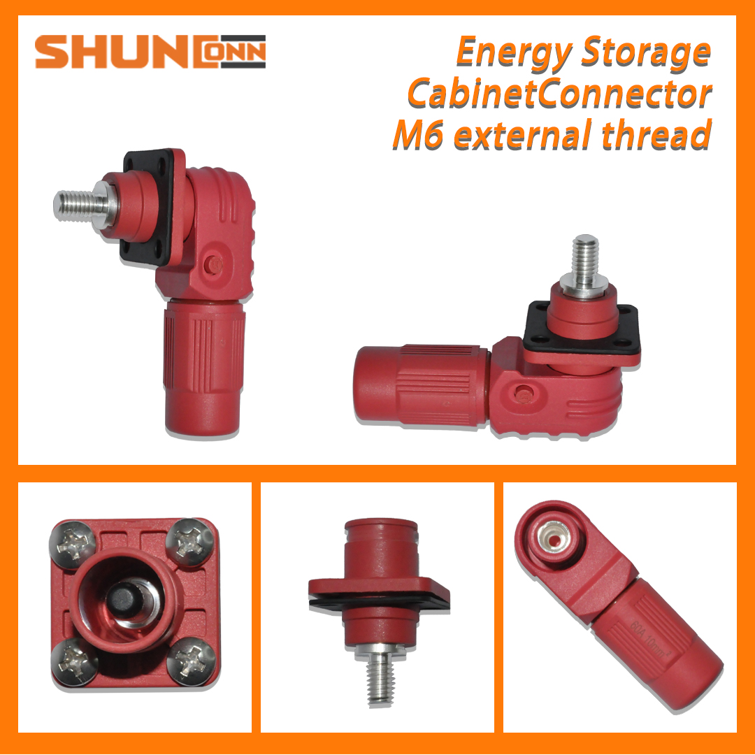Shunconn Energy Storage Cabinet Connector 60A/100A External thread Φ6